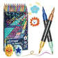 🎨✨ 24-Farben Dual-Tip Glitzer-Marker Set – Glitter & Fine Tip, Lebendige Farben & Perfekt Für Kunst, Basteln & Handlettering 🖌️