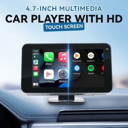📱4,7-Zoll-HD-Touchscreen-Multimedia-Player für Ihr Auto – Wischen Sie mit den Fingerspitzen und verwandeln Sie Ihr Fahrzeug im Handumdrehen in ein intelligentes Entertainment-Center!🚗✨