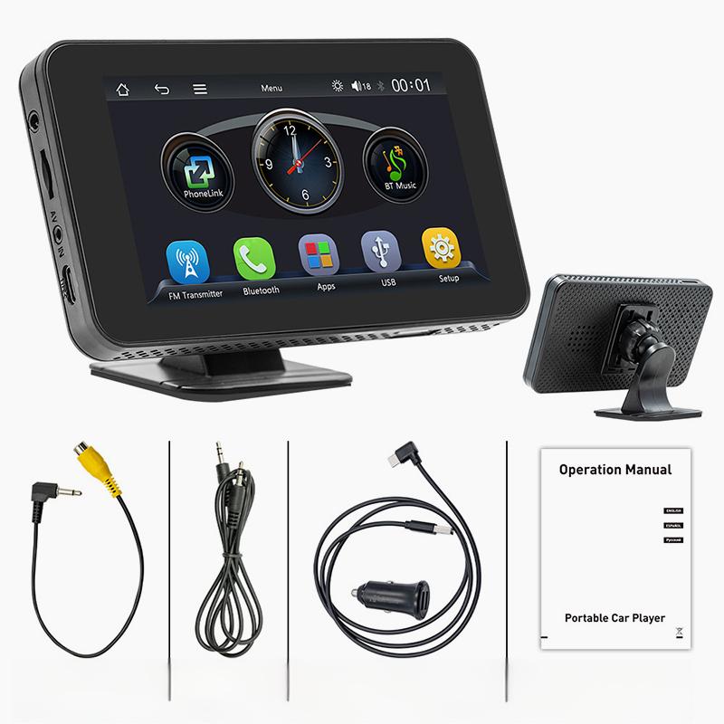 📱4,7-Zoll-HD-Touchscreen-Multimedia-Player für Ihr Auto – Wischen Sie mit den Fingerspitzen und verwandeln Sie Ihr Fahrzeug im Handumdrehen in ein intelligentes Entertainment-Center!🚗✨