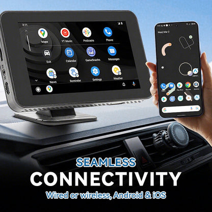 📱4,7-Zoll-HD-Touchscreen-Multimedia-Player für Ihr Auto – Wischen Sie mit den Fingerspitzen und verwandeln Sie Ihr Fahrzeug im Handumdrehen in ein intelligentes Entertainment-Center!🚗✨