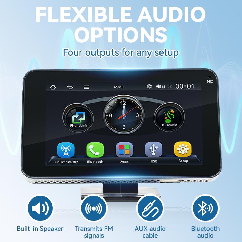 📱4,7-Zoll-HD-Touchscreen-Multimedia-Player für Ihr Auto – Wischen Sie mit den Fingerspitzen und verwandeln Sie Ihr Fahrzeug im Handumdrehen in ein intelligentes Entertainment-Center!🚗✨