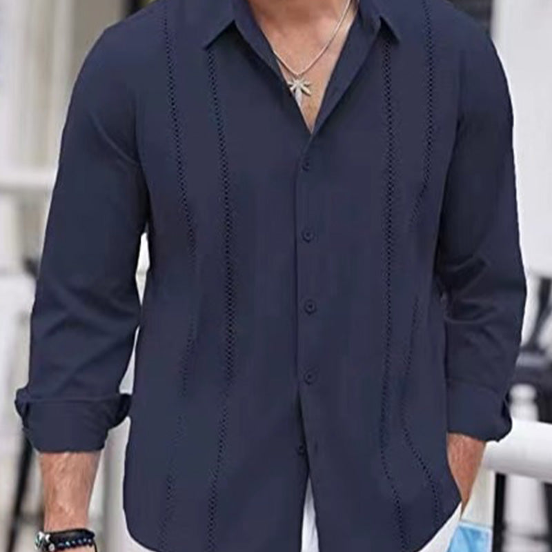 Effen Herentop met Lange Mouwen