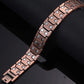 Herren-Kupferarmband, 3× Stärke, aus 99,99 % reinem Kupfer, magnetisch, verstellbare Länge