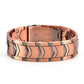 Herren-Kupferarmband, 3× Stärke, aus 99,99 % reinem Kupfer, magnetisch, verstellbare Länge