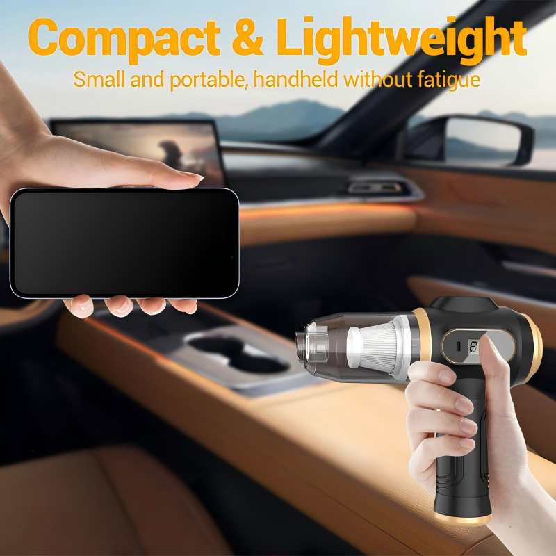 🚗💨 50 % Rabatt!🔋 Kabelloser 4-in-1-Autostaubsauger – Starke Saugkraft, lange Akkulaufzeit, entfernt mühelos Staub, Krümel und Tierhaare – für ein blitzsauberes Auto in wenigen Minuten 🧹✨