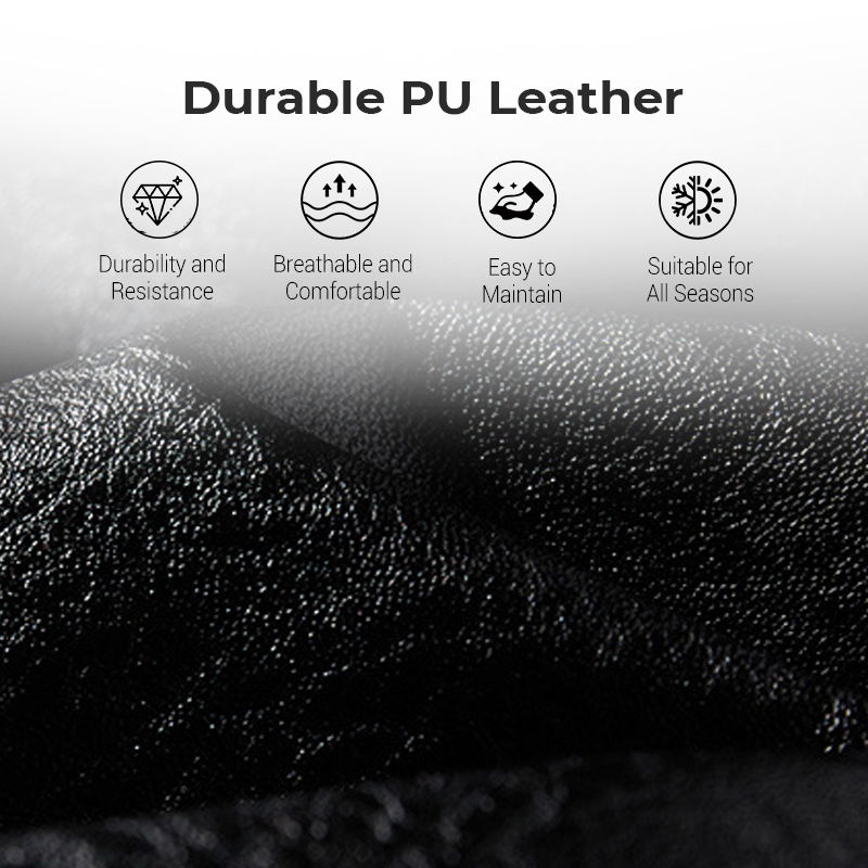 🔥🎉Gefütterte Herren Bikerjacke aus Kunstleder