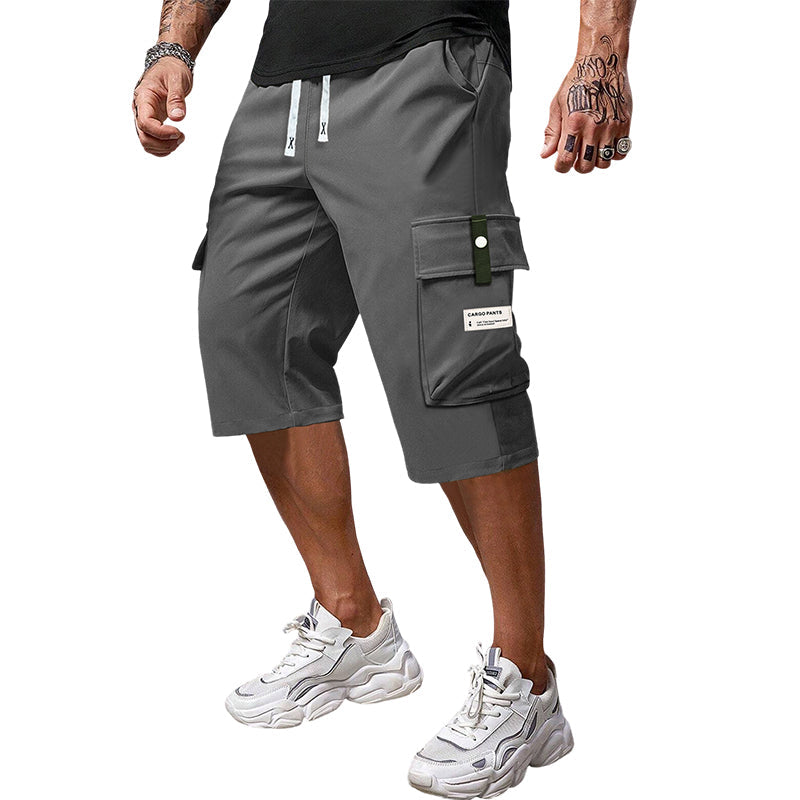 ✨🔥Lässige 3/4-Cargo-Hose für Herren mit Kordelzug🩳