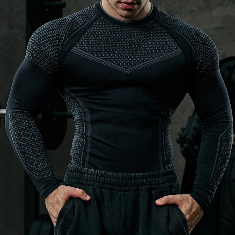 Langarm-Trainingst-Shirt für Männer