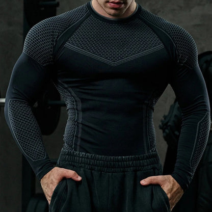 Langarm-Trainingst-Shirt für Männer