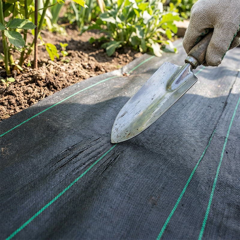 🌱 Schwarzes Unkrautvlies für Garten & Beet – Strapazierfähige Unkrautfolie