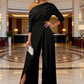 👗 Elegante Ein-Schulter-Jumpsuit für Damen – Weite Beine, Wickelrock-Design & Atmungsaktiv – Für Cocktailpartys & Hochzeiten