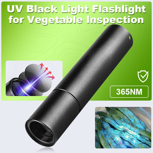 🥬💡UV-Schwarzlicht-Taschenlampe zur Gemüse-Detektion