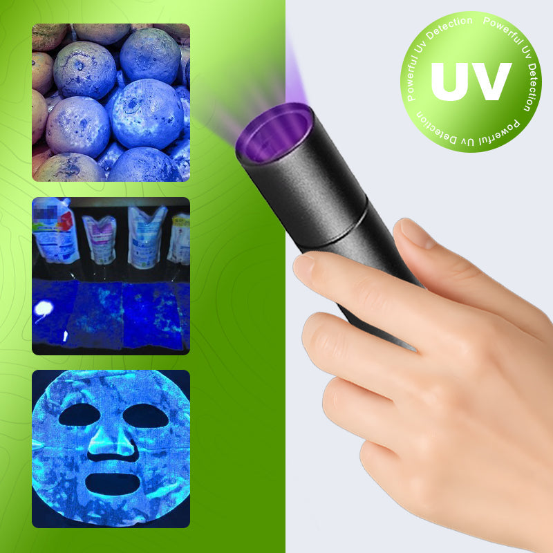 🥬💡UV-Schwarzlicht-Taschenlampe zur Gemüse-Detektion