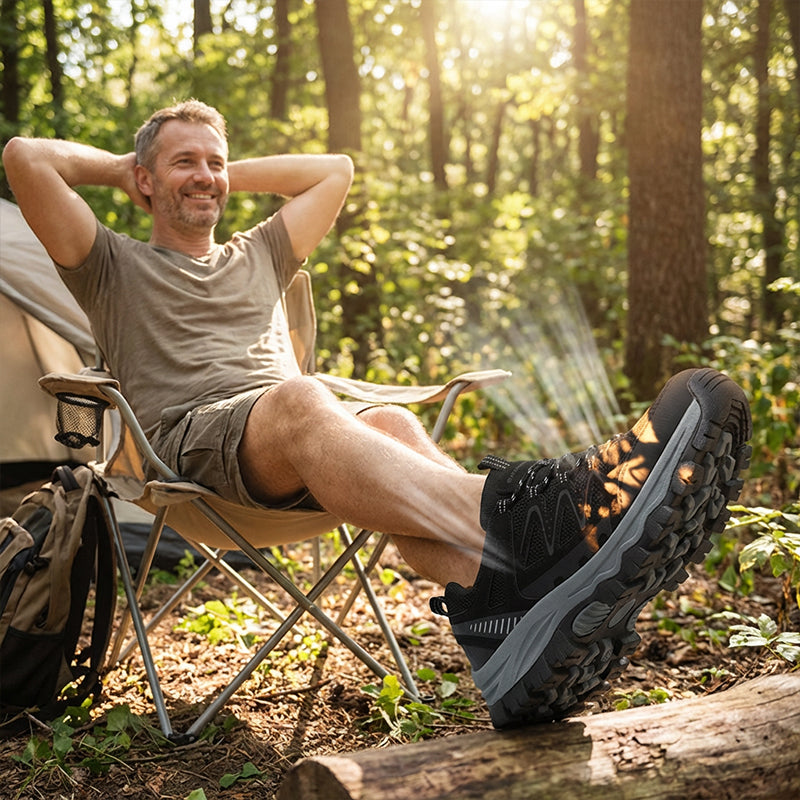 🥾 60% OFF NOW! ⛰️ Men's Lightweight Hiking Shoes – Breathable Mesh, Non-Slip Grip & Cushioned Sole 🌲