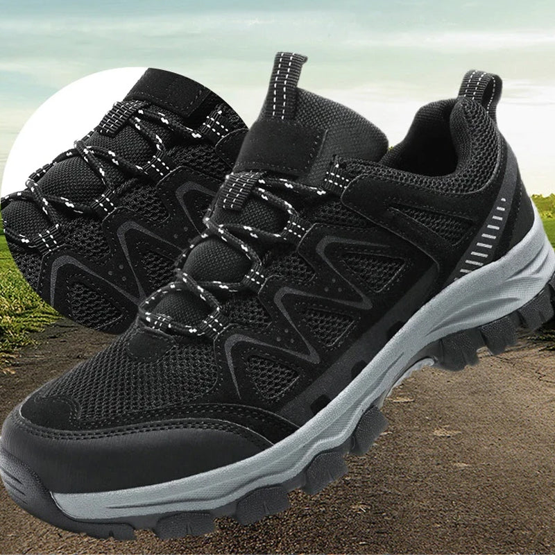 🥾 60% OFF NOW! ⛰️ Men's Lightweight Hiking Shoes – Breathable Mesh, Non-Slip Grip & Cushioned Sole 🌲