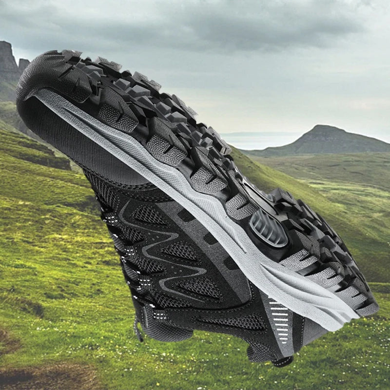 🥾 60% OFF NOW! ⛰️ Men's Lightweight Hiking Shoes – Breathable Mesh, Non-Slip Grip & Cushioned Sole 🌲