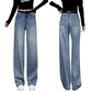 ✨ 2026 Frühling: Damen Weitbein-Jeans mit Strasssteinen – Hoher Bund, Schlankmachend & Funkelnd – Für Alltag & Party, S-2XL