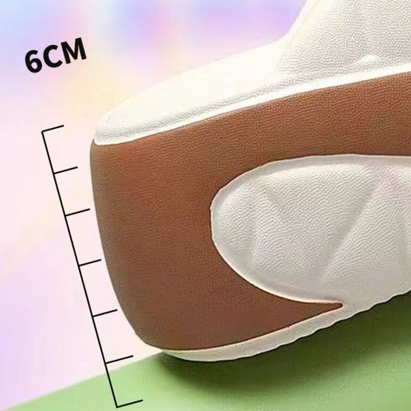 Sommerliche Flip-Flops für Damen mit weicher Plateausohle und Farbblock-Design