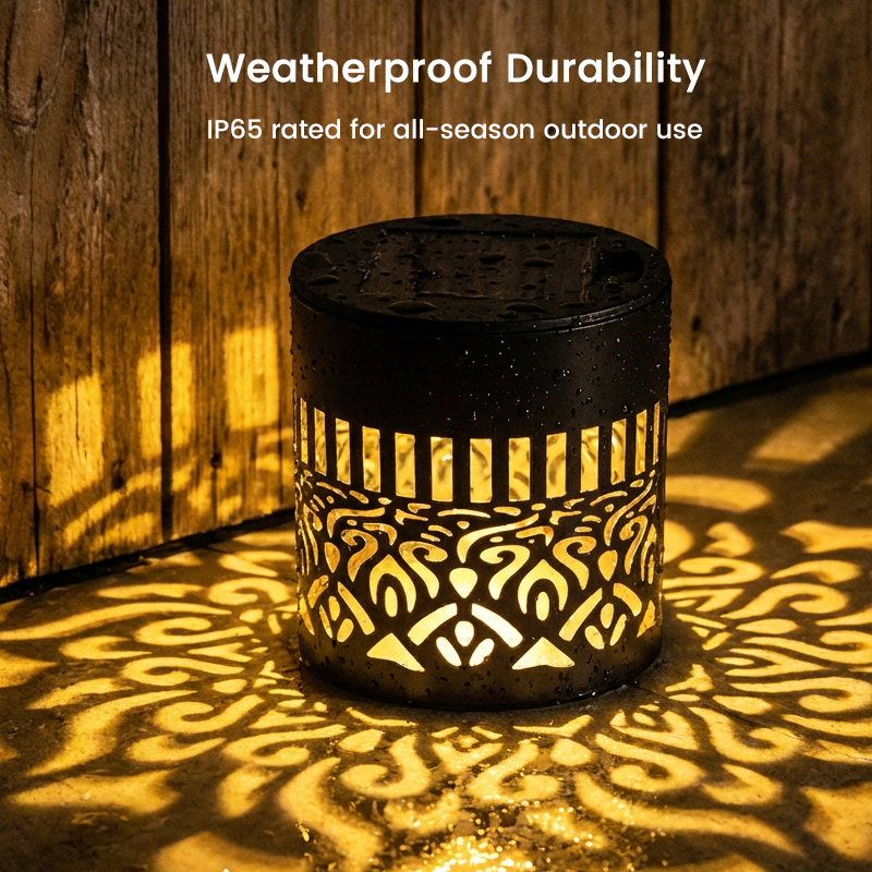 🌞  🌀 Solar Mandala Light – Stunning Pattern Projection, 2-in-1 Floor & Wall Design & IP65 Waterproof Auto On/Off 🌿