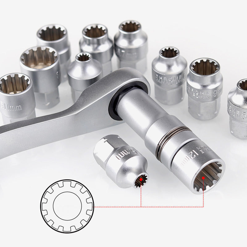 🔧 17/29-teiliges Ratschen-Steckschlüssel-Set – Kompakt, vielseitig & robust – Ideal für Heimwerker & professionelle Anwendungen 🛠️