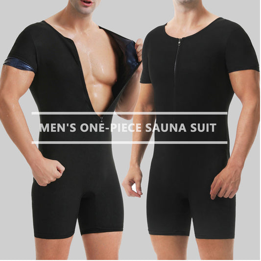 🧖‍♂️ 🔥 Ganzkörper-Sauna-Overall für Herren – Steigert Kalorienverbrauch, Muskelkompression & Wärmespeicherndes Polymergewebe 💪