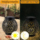 Solar-Hängeleuchte für Außenbereiche - Elegantes Blumen-Ausschnittdesign