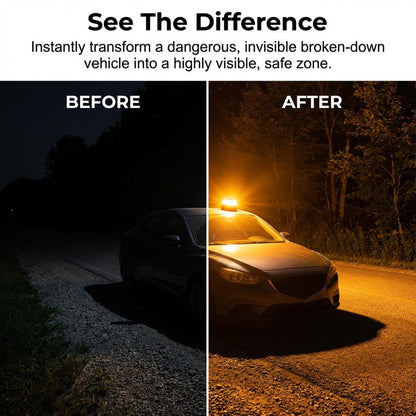 🚨🔦 V16 Stroboskoplichtleiste mit starkem Magneten – 360° Rotation, 16 LED Modi & IP65 wasserdicht ⚡🔋 für Baustelle, Offroad & Notfälle – ideal als Warnleuchte für LKW, Auto & Boot