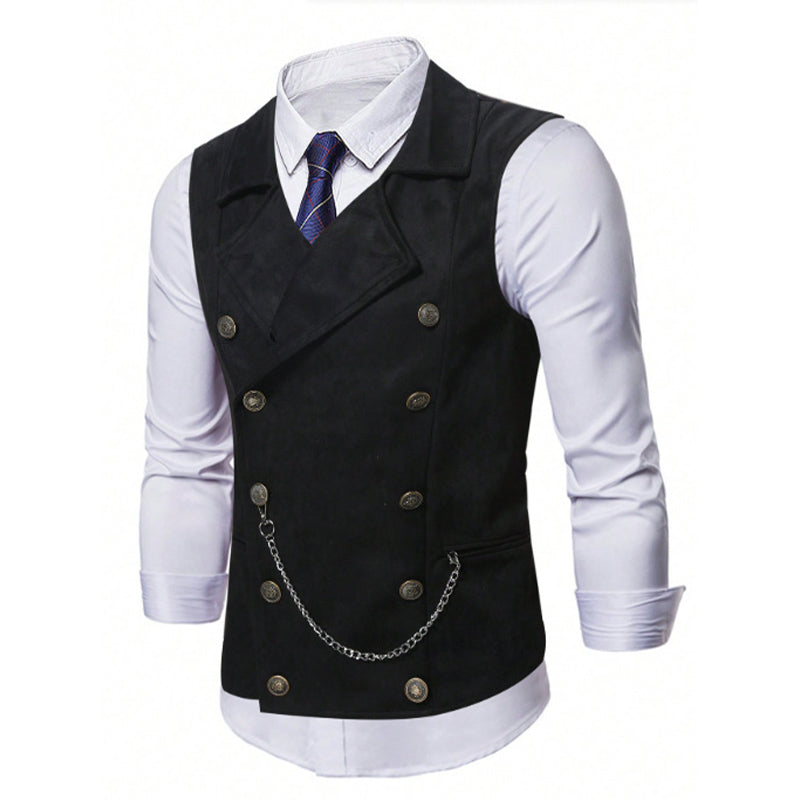 Herren Casual Retro Slim-Fit Weste für Anzug oder Smoking 👔