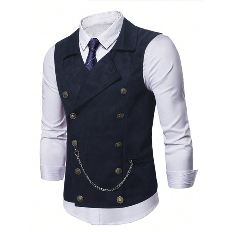 Herren Casual Retro Slim-Fit Weste für Anzug oder Smoking 👔