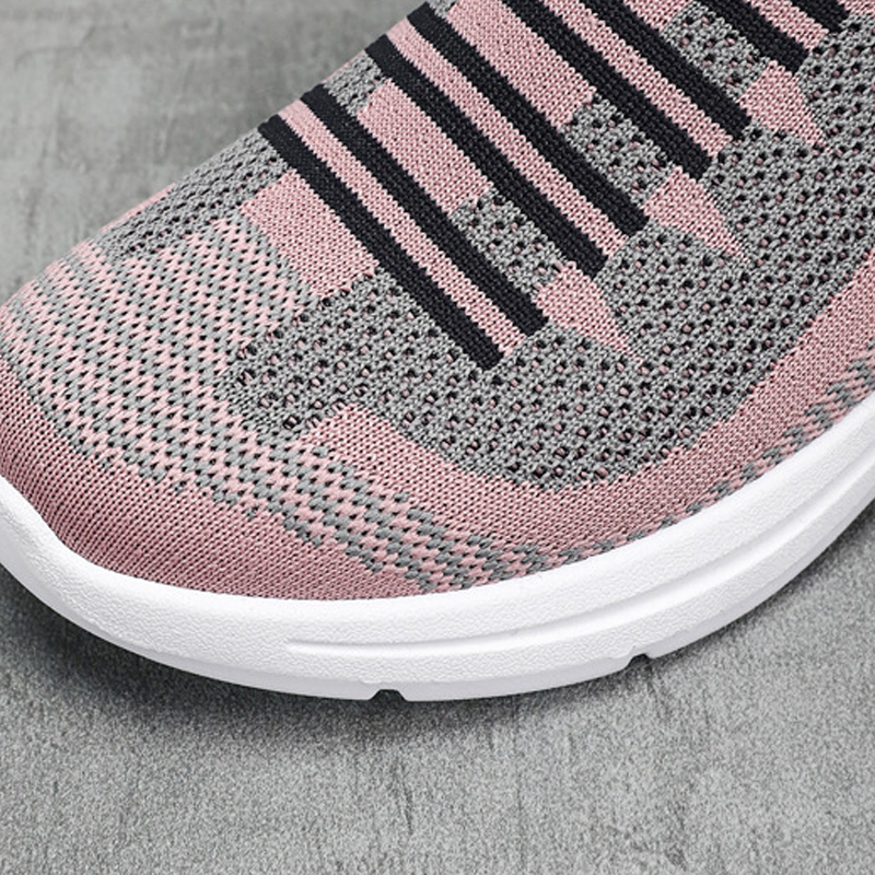 Damen-Slip-On-Sneakers mit offenem Rücken und Atmungsaktivität