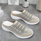 Damen-Slip-On-Sneakers mit offenem Rücken und Atmungsaktivität