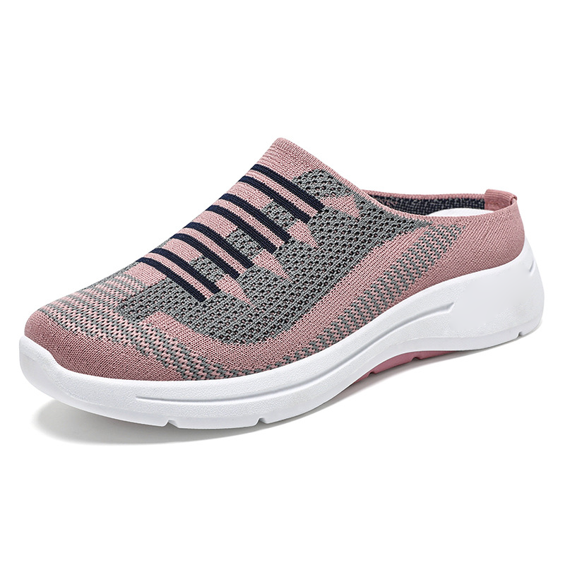 Damen-Slip-On-Sneakers mit offenem Rücken und Atmungsaktivität