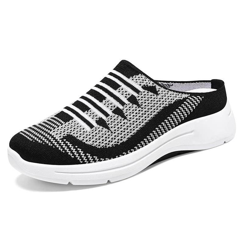 Damen-Slip-On-Sneakers mit offenem Rücken und Atmungsaktivität