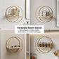 Runde metallene wandmontierte Ablage