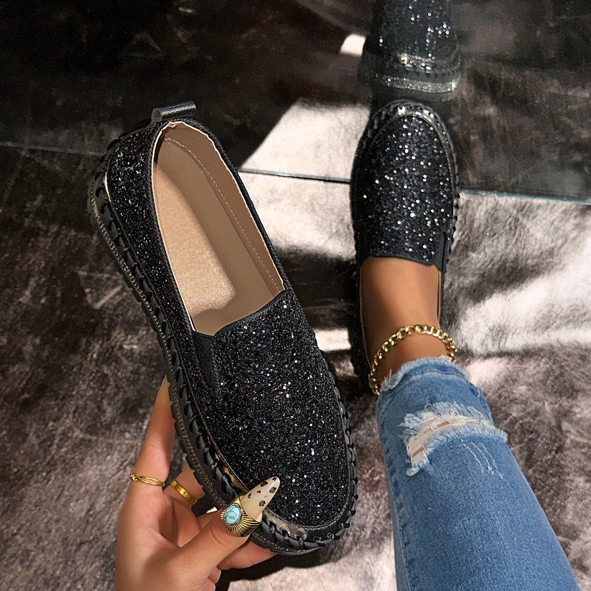 👟【Bequeme Freizeitslipper für Damen】 – Kein Bücken, kein Schnüren, einfach hineinschlüpfen und los geht’s! ✨💨