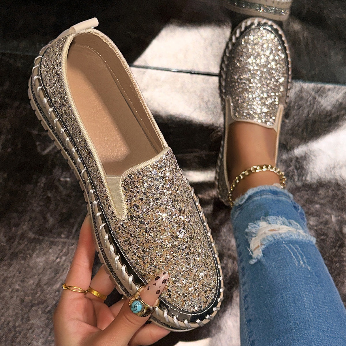 👟【Bequeme Freizeitslipper für Damen】 – Kein Bücken, kein Schnüren, einfach hineinschlüpfen und los geht’s! ✨💨