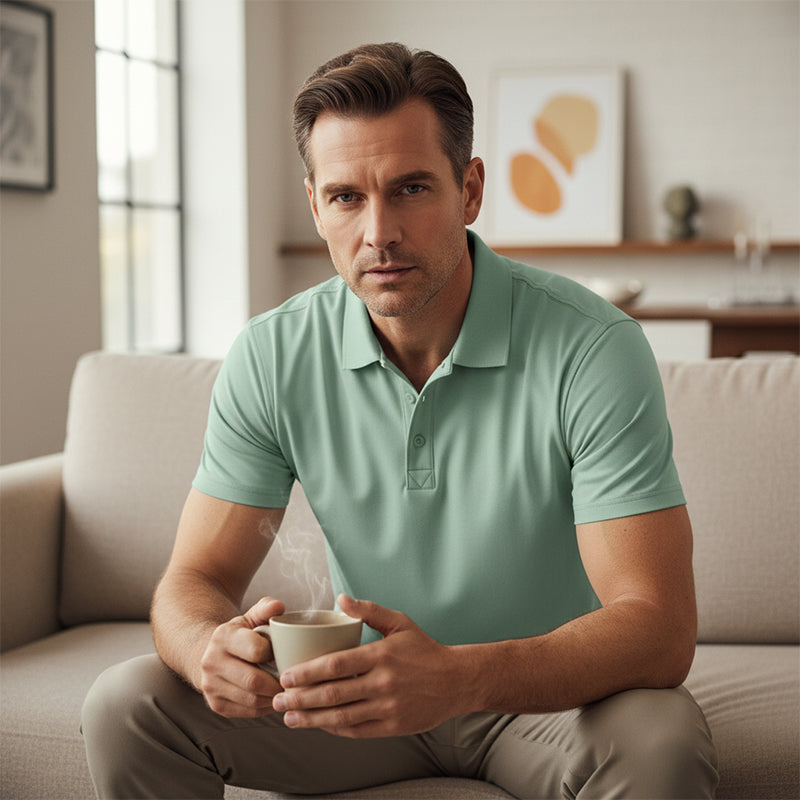 Herren Kurzarm-Poloshirt mit Schnell trocknender Funktion