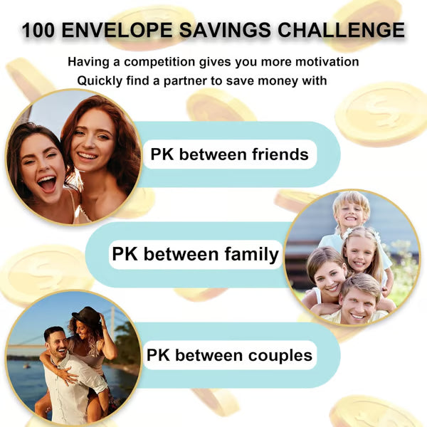 ✉️【 Limitiertes Angebot – 50% Rabatt】 💰 100-Tage-Spar-Challenge mit Umschlägen – Strukturiert, motivierend & einfach umsetzbar – Perfekt für dein Sparziel im neuen Jahr 🏦