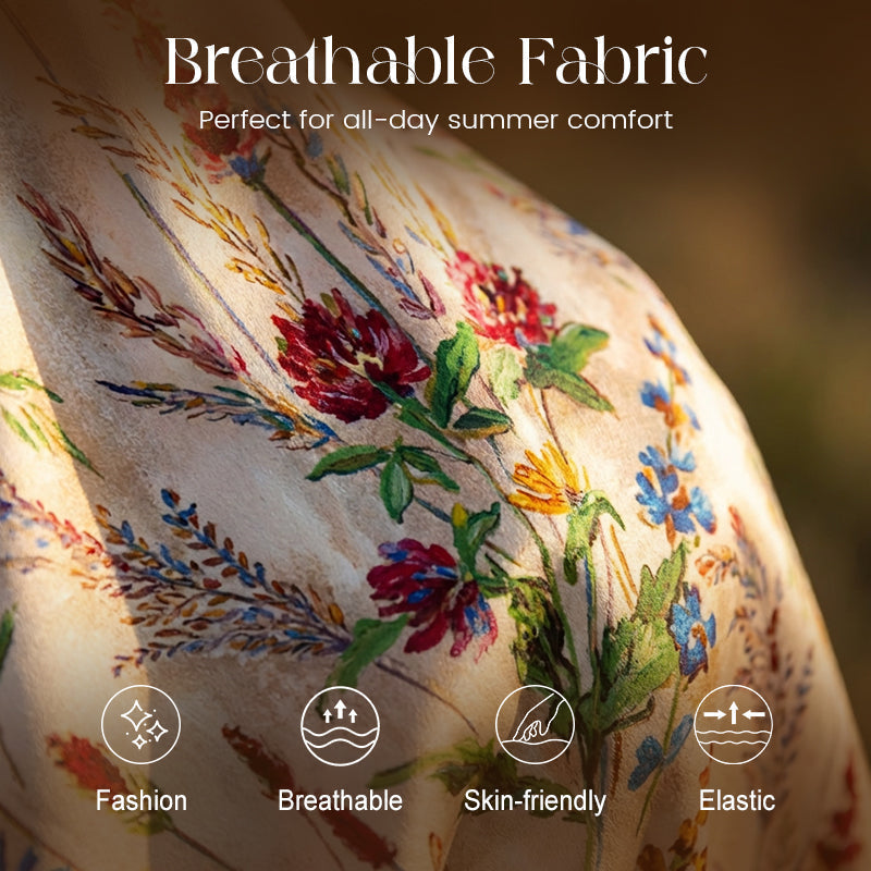 👗 55% RABATT! 🌸 Plus-Size-Midikleid mit Blumenmuster & Spaghettiträgern – Figurschmeichelnd, Leicht & Perfekt für Den Frühling 🌿