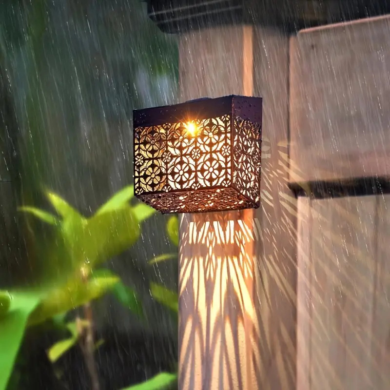 💡☀️ Solarbetriebene LED-Wandleuchte – Dekorativ, Automatisches Ein/Aus & Wetterfest für Wege & Garten 🏡