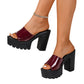 Offene Zehen-Sandalen mit Profilsohle zum Schlüpfen