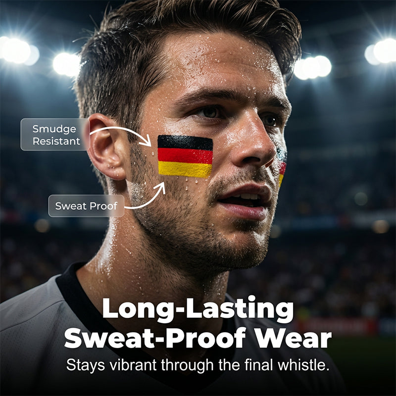 Gesichtsmalstift mit Nationalflagge für Sportfans