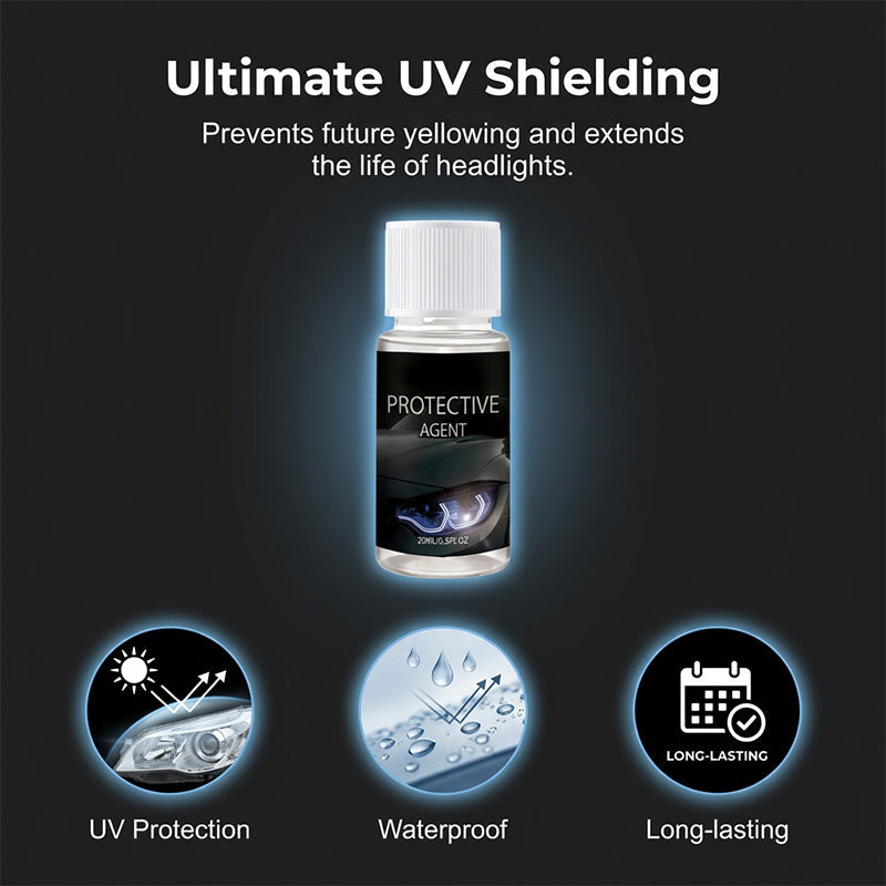 🚗1+1 GRATIS!!  💡 Professionelles Set zur Scheinwerferaufbereitung – Entfernt Gelbstich, Stellt Klarheit Wieder Her & Einfache Anwendung ✨