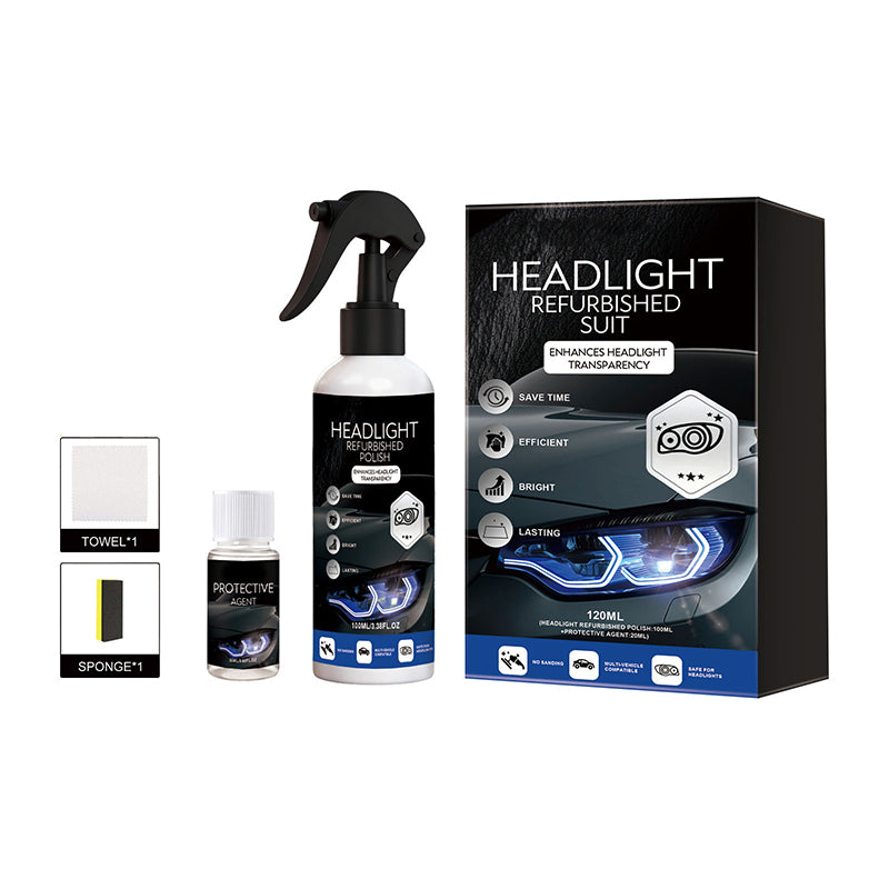 🚗1+1 GRATIS!!  💡 Professionelles Set zur Scheinwerferaufbereitung – Entfernt Gelbstich, Stellt Klarheit Wieder Her & Einfache Anwendung ✨