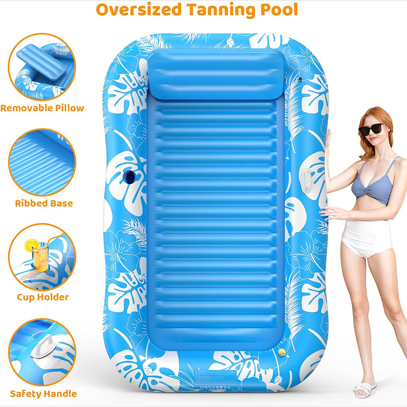 🏊 58% RABATT! 🥳 Aufblasbare Bräu-Liege – Automatische Sprühkühlung & abnehmbares Kissen – Getränkehalter & Sicherheitsgriffe – perfekt für Garten, Pool oder Strand – ideal für zwei Erwachsene 💦