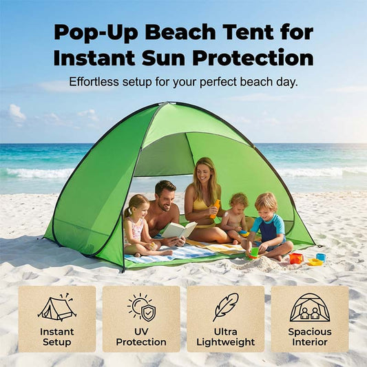 📢📢50 % Rabatt!! ⏰⛱️Automatisches Pop-Up-Strandzelt☀️⚡