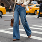 👖Damenjeans mit hoher Taille und weitem Bein