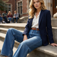 👖Damenjeans mit hoher Taille und weitem Bein