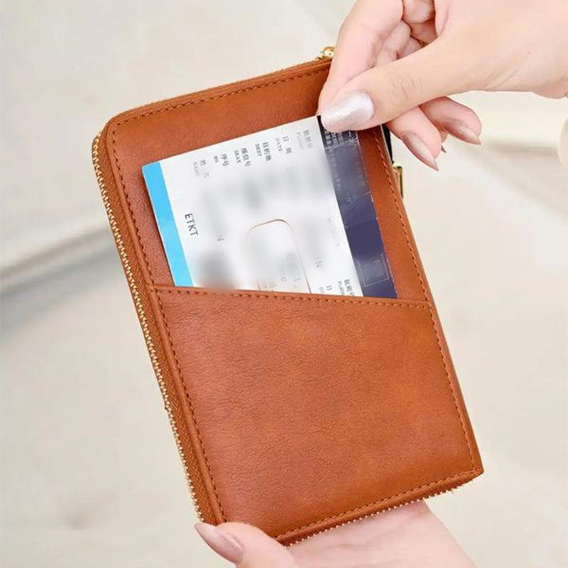 🧳 ✈️ Reisepass-Geldbörse mit RFID-Schutz – Sicher, Kompakt & Ideal Für Reiseunterlagen & Karten 🛡️