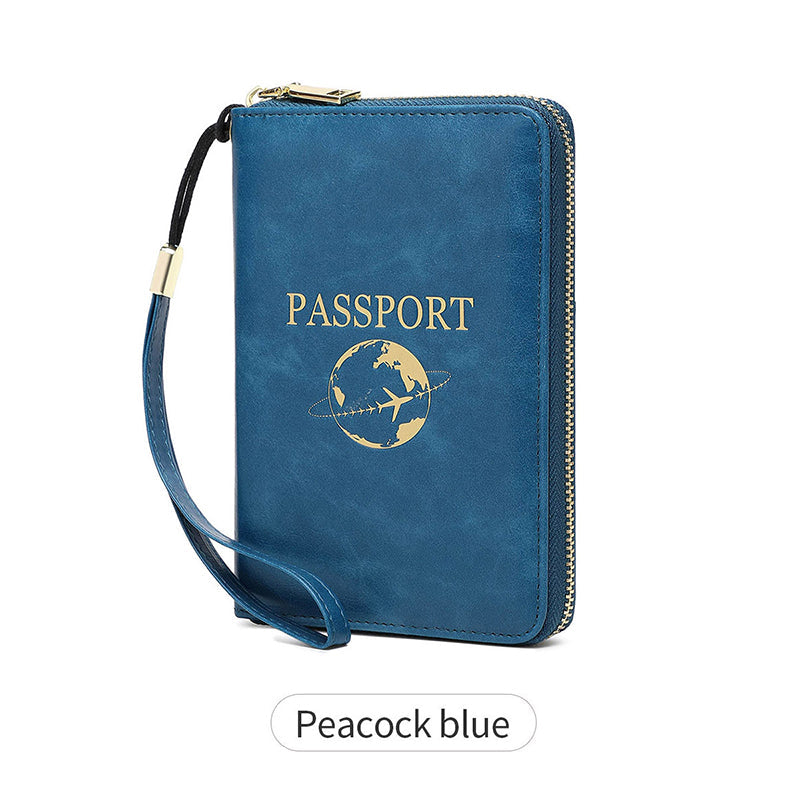 🧳 ✈️ Reisepass-Geldbörse mit RFID-Schutz – Sicher, Kompakt & Ideal Für Reiseunterlagen & Karten 🛡️